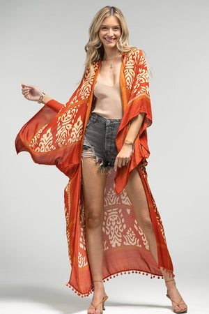 Medellin Rust Boho Kimono