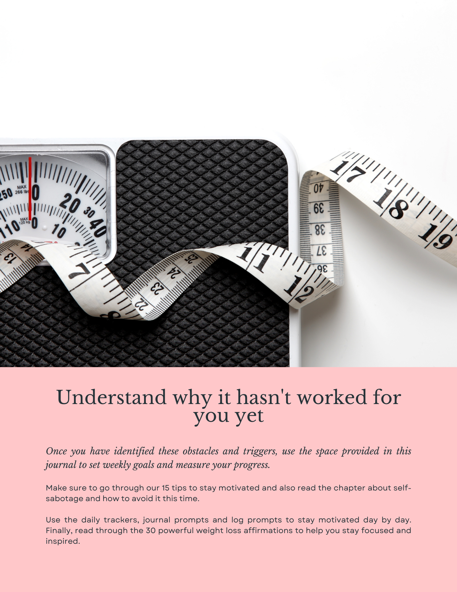 Motivational Weight Loss Journal - [Digital Download]