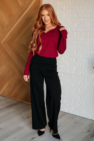 Magic Wide Leg Black Pants