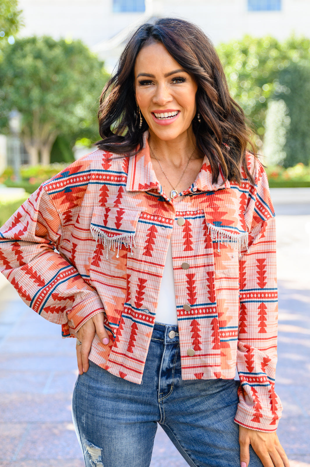 Breaking Free Western Print Jacket