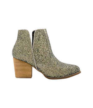 Frankie Glitter Boots Bronze