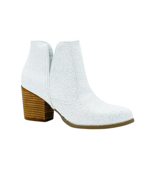 Frankie Glitter Boots White