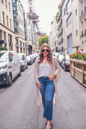 Give Me Sparkle Sequin Kimono In Assorted Colors
