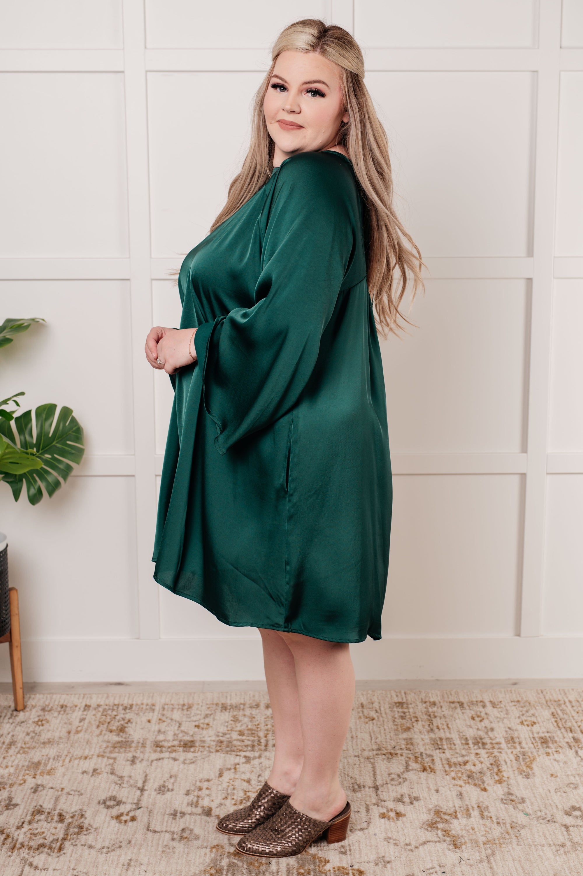 satin butterfly dress Caelara