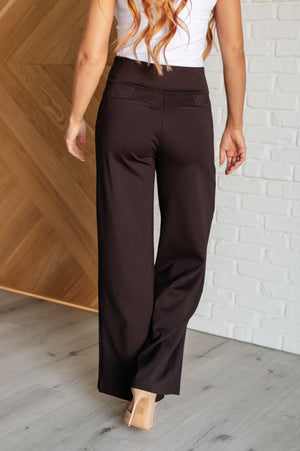 Magic Wide Leg Brown Pants