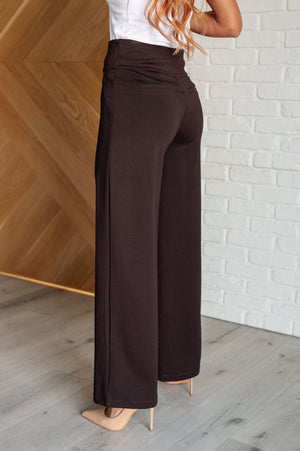 Magic Wide Leg Brown Pants