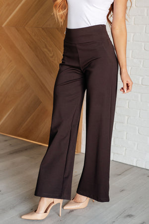 Magic Wide Leg Brown Pants