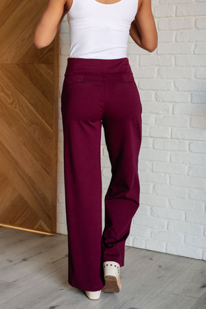 Magic Wide Leg Wine Pants