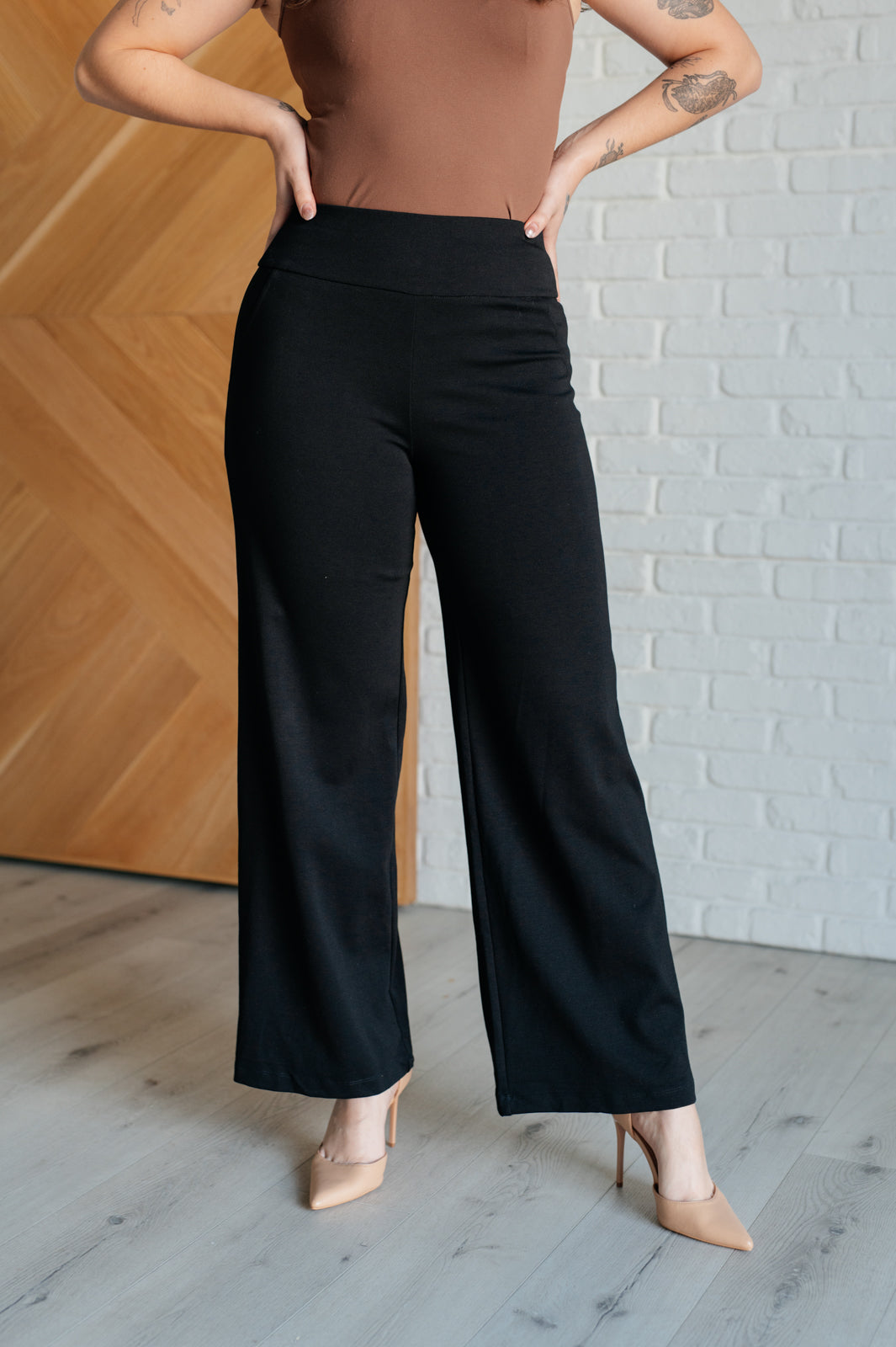 Magic Wide Leg Black Pants