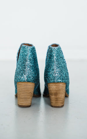 Frankie Glitter Boots Blue