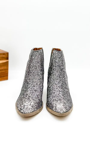 Frankie Glitter Boots Pewter