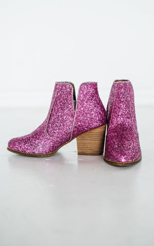 Frankie Glitter Boots Pink