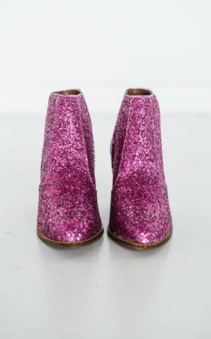 Frankie Glitter Boots Pink