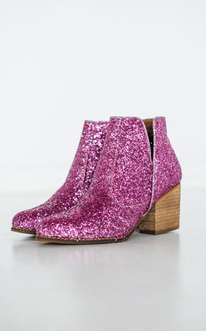 Frankie Glitter Boots Pink