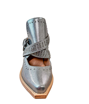 Fiona Ankle Silver Boots