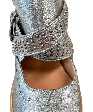 Fiona Ankle Silver Boots