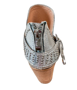 Fiona Ankle Silver Boots