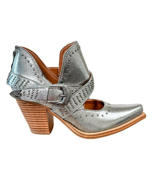 Fiona Ankle Silver Boots