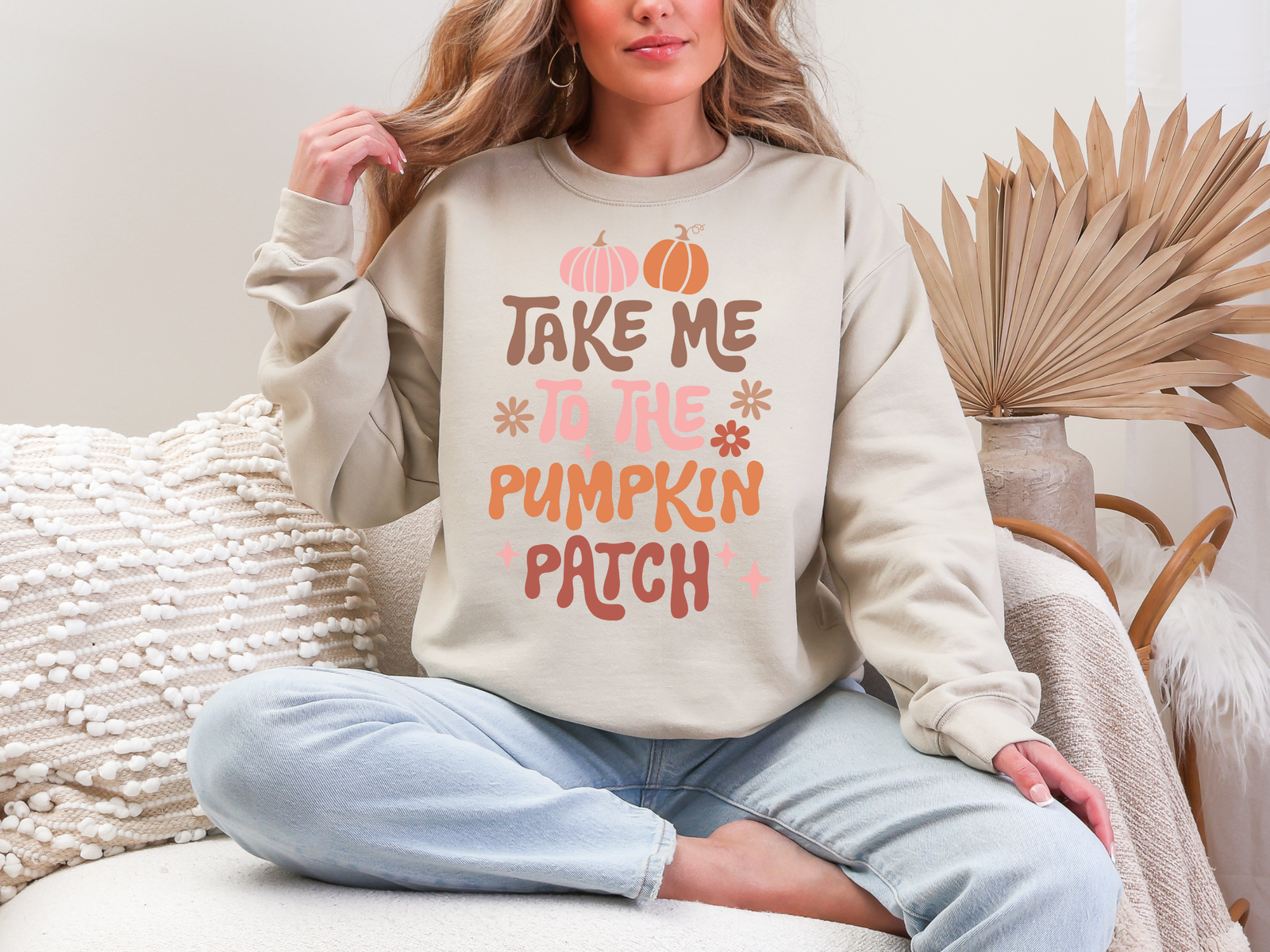 Take me To the Pumpkin Patch Sweatshirt in Multiple Colors