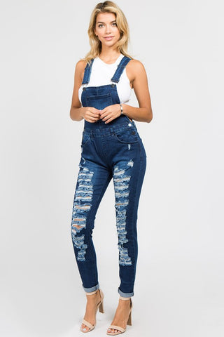 Distressed Overalls for Women