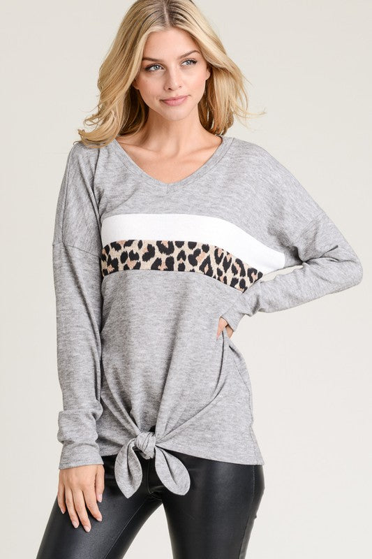 leopard print top