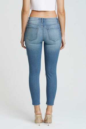 Eunina | Josie Mid Rise Skinny Crop Jeans