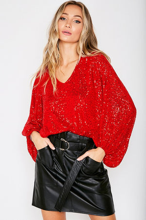 sequin blouse