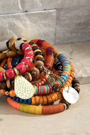 Sandstone Mixed Colored Bracelet Set