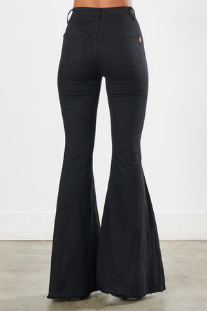 Laura Black Bell Bottom Jeans