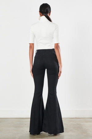 Laura Black Bell Bottom Jeans