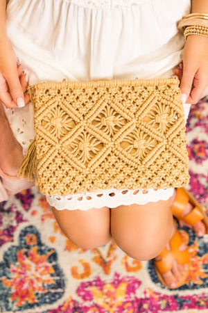 Woven Boho Clutch