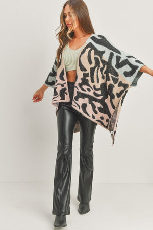 Luxe Multicolor Poncho