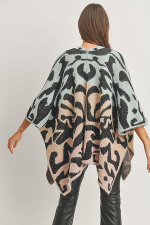 Luxe Multicolor Poncho