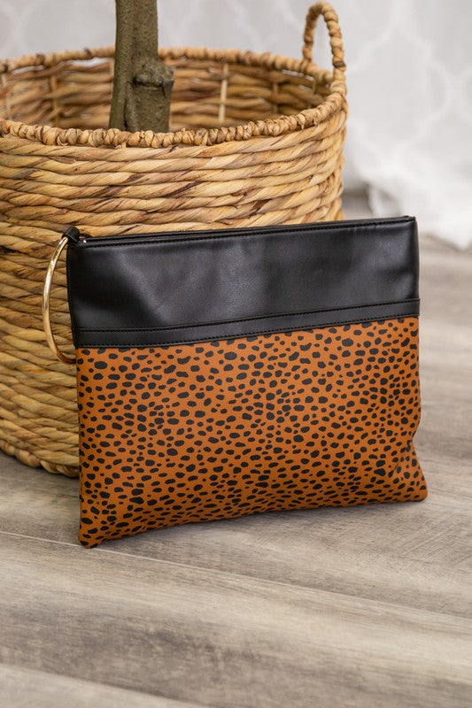 leather leopard bags