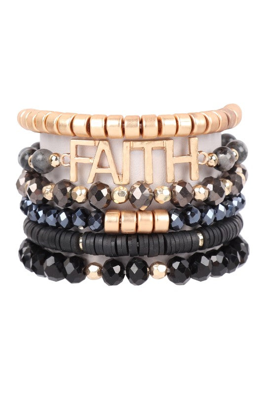 faith bracelet, stackable bracelets