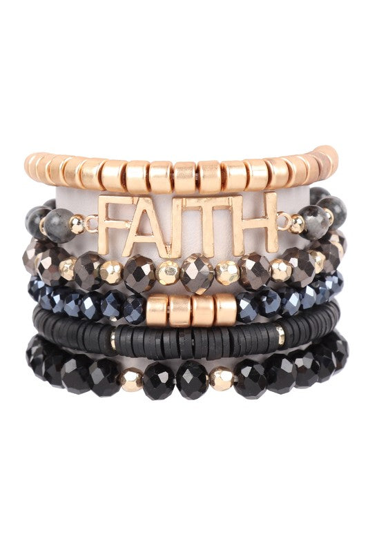 faith bracelet, stackable bracelets