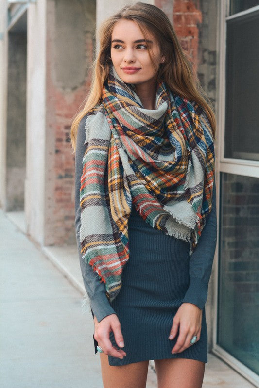 plaid scarf