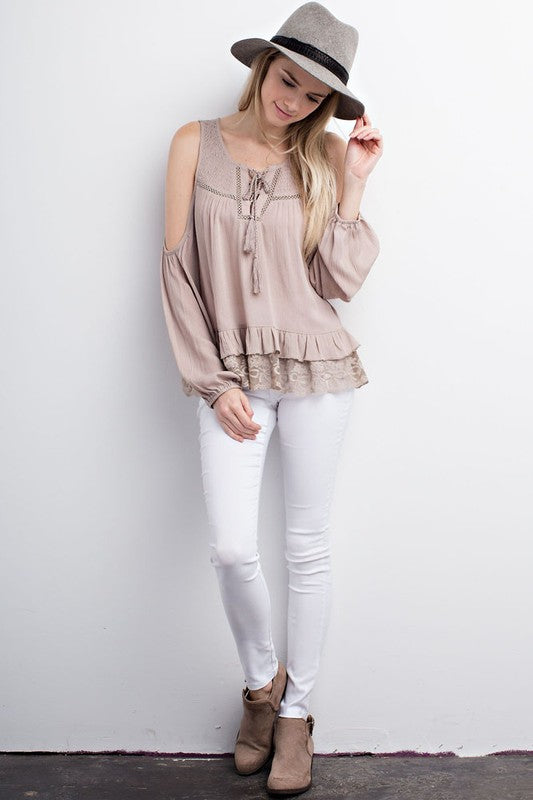 cold shoulder blouse