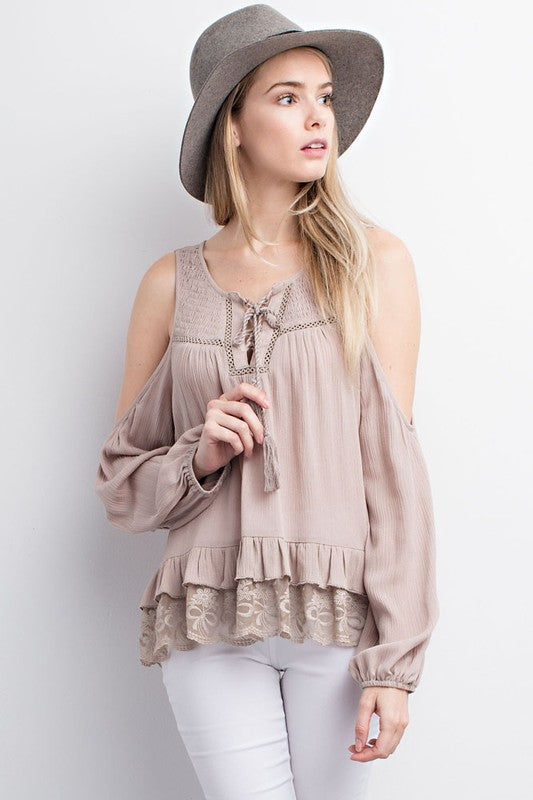 cold shoulder blouse