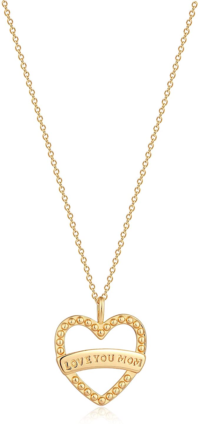 18K Gold Filled Love You Mom Necklace