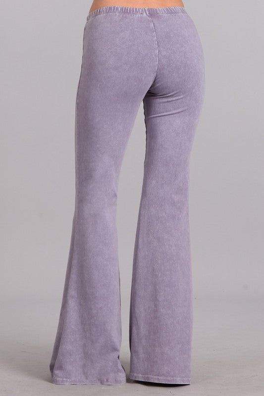 purple flare pants