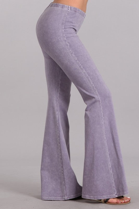 purple pants, purple flare pants