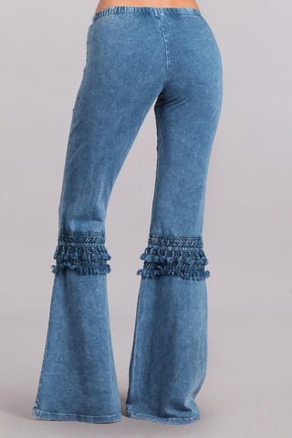 Modern Must Have  Eyes on Me Blue Bell Bottoms – Four Hanger Boutique