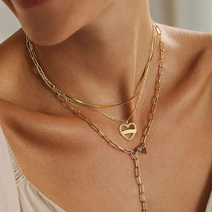 18K Gold Filled Love You Mom Necklace