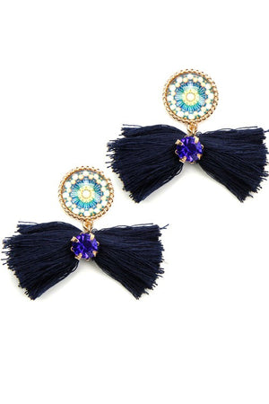 Horizontal Tassel Earring