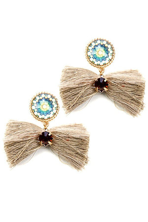 Horizontal Tassel Earring