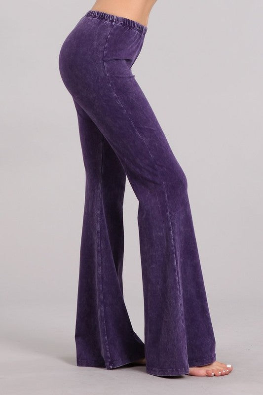 Purple flare shops pants