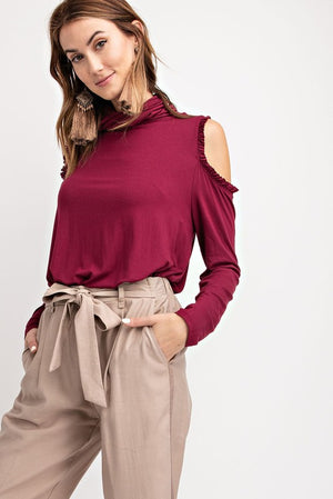 shoulder cut top