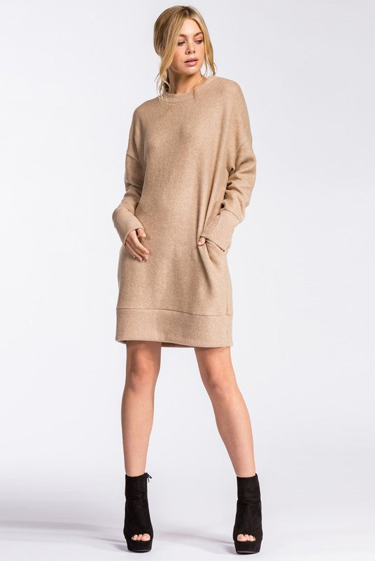 knee length dresses for ladies Luxury Warm Sweater Dress