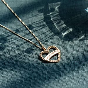 18K Gold Filled Love You Mom Necklace